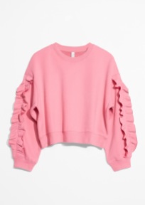 & Other Stories, Frill Sleeve Sweater AED349