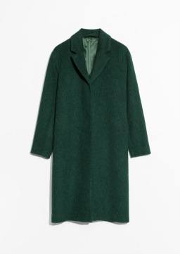 & Other Stories, Wool and Mohair Blend Long Coat AED999